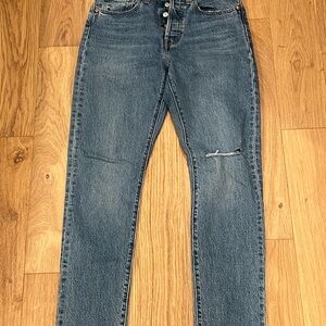 Levi's Straight Blue Jeans